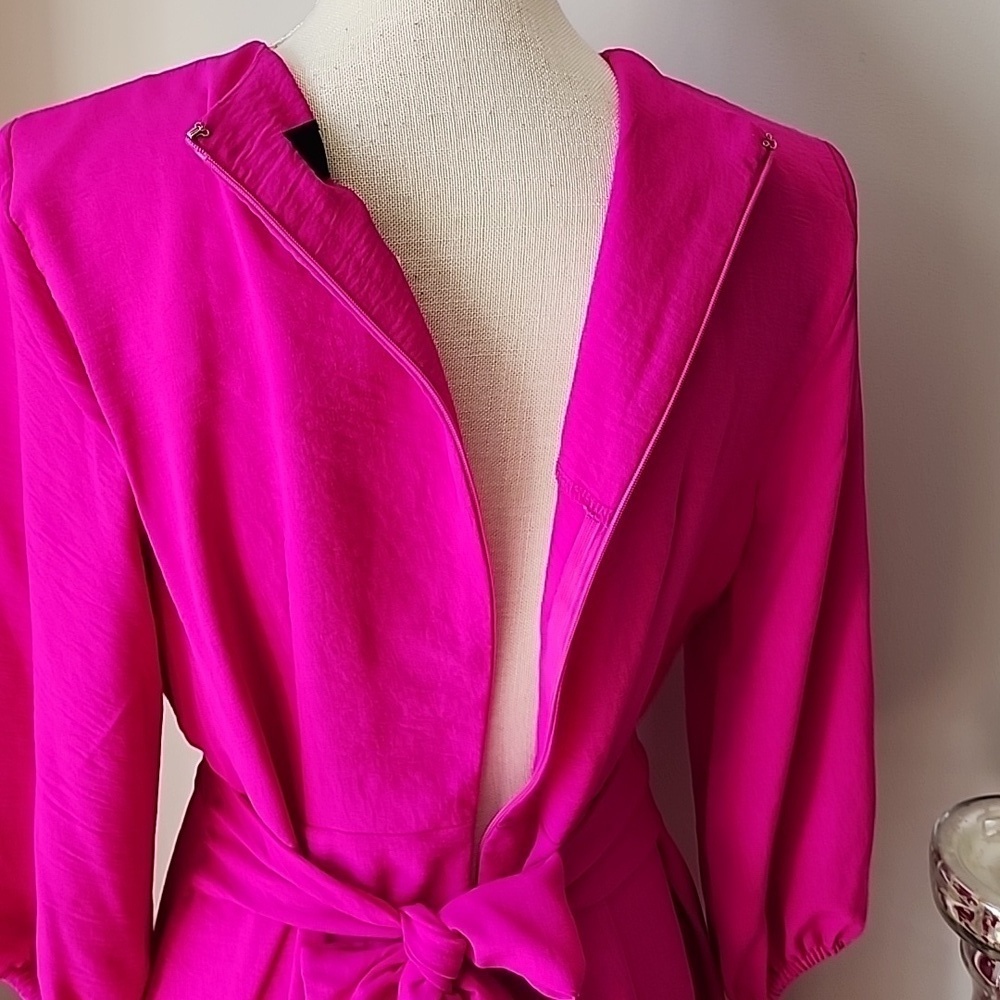 DKNY - Stunning Vibrant Magenta Dress​​​​​​​​​ - Picture 9 of 16